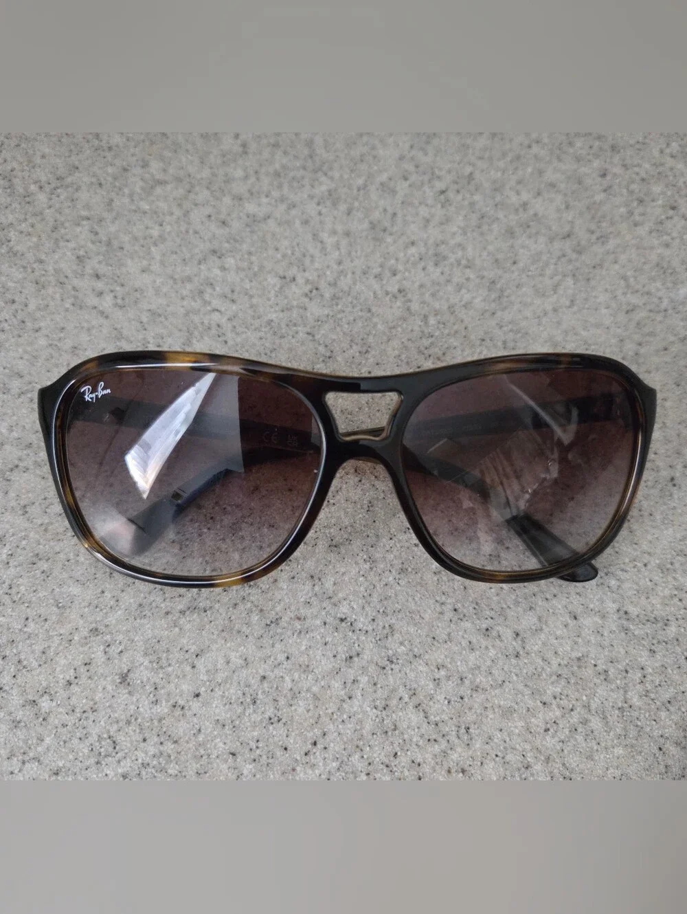 Ray Ban CATS 4000 Light Havana Gradient Crystal Brown Tortoise Sunglasses Unisex